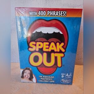 Hasbro Speak Out Game, 400 Phrases, Silly Party Game, Family Fun, Sealed Box